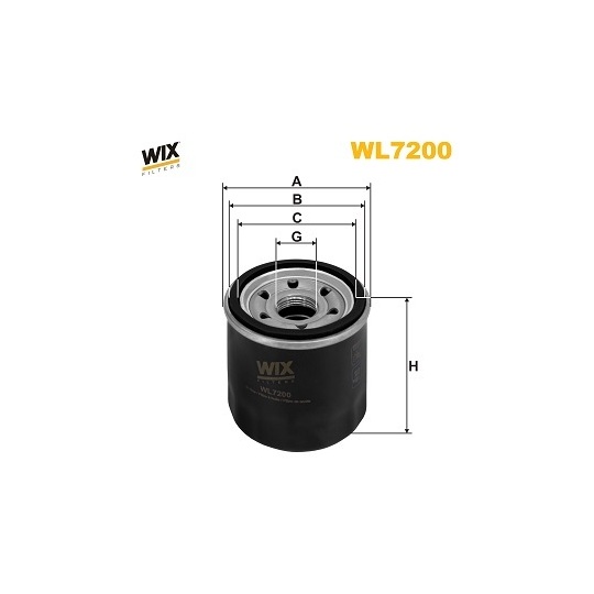WL7200 - Oil filter 