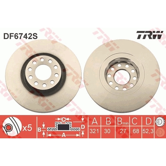 DF6742S - Brake Disc 