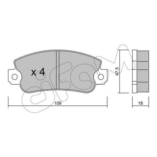 822-033-0 - Brake Pad Set, disc brake 