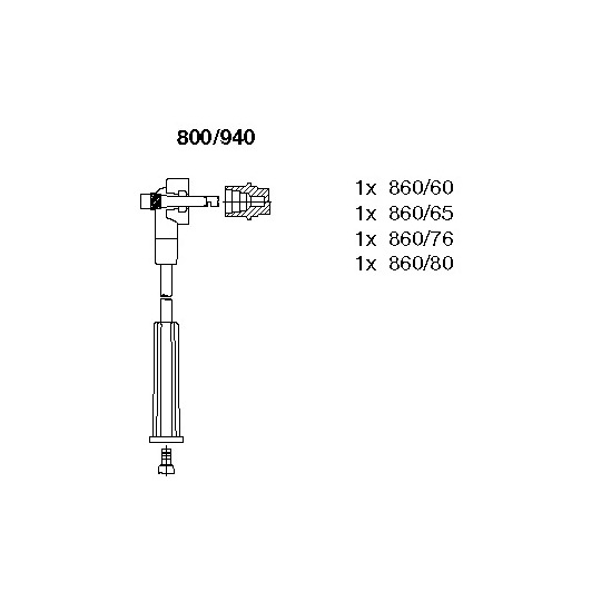 800/940 - Ignition Cable Kit 