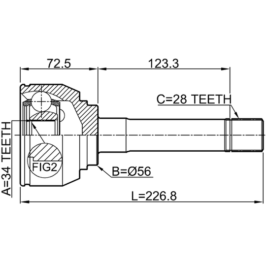 1210-H1 - Joint, drive shaft 