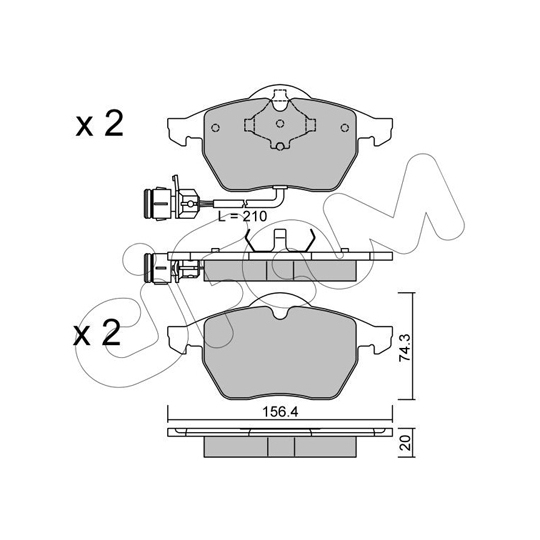 822-181-0 - Brake Pad Set, disc brake 
