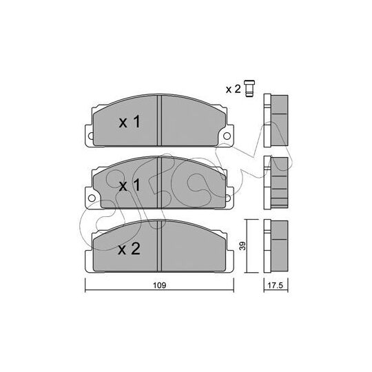 822-102-0 - Brake Pad Set, disc brake 