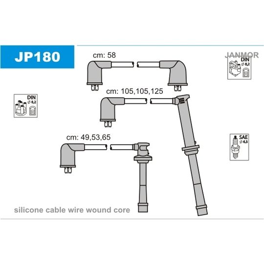 JP180 - Süütesüsteemikomplekt 