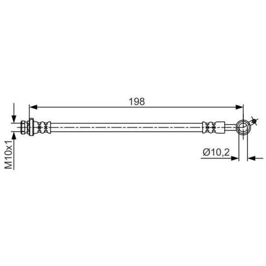 1 987 481 713 - Brake Hose 