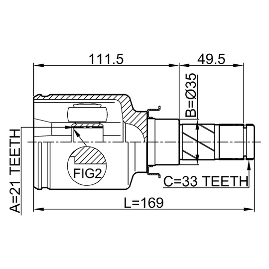 0411-Z30 - Joint, drive shaft 