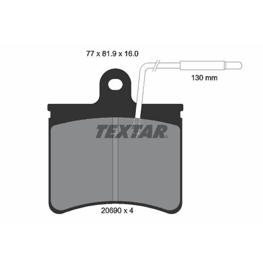 2069001 - Brake Pad Set, disc brake 