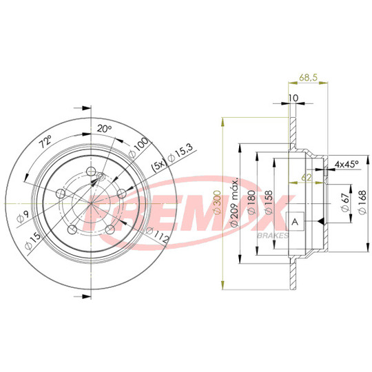 BD-0413 - Bromsskiva 