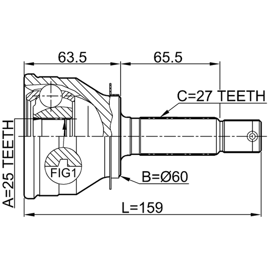 1210-011 - Joint, drive shaft 