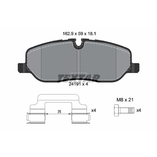 2419181 - Brake Pad Set, disc brake 