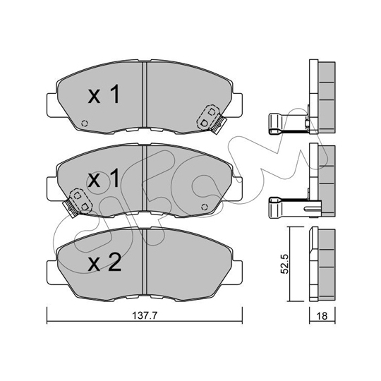 822-384-0 - Brake Pad Set, disc brake 