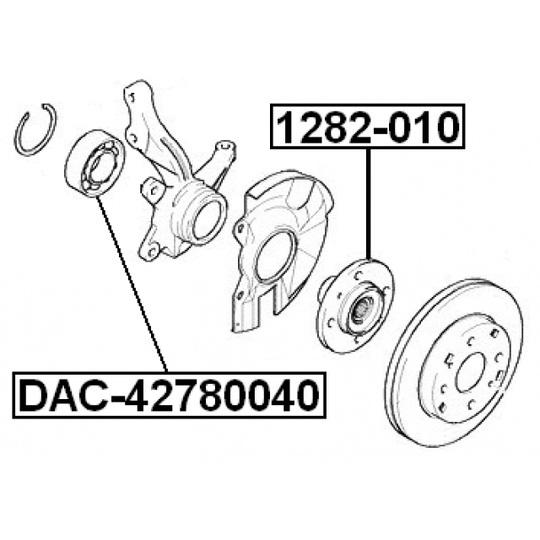 DAC42780040 - Hjullager 