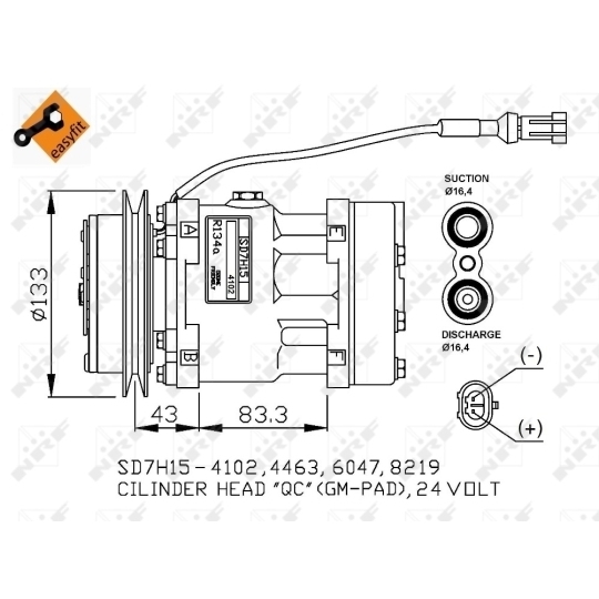 32808G - Compressor, air conditioning 