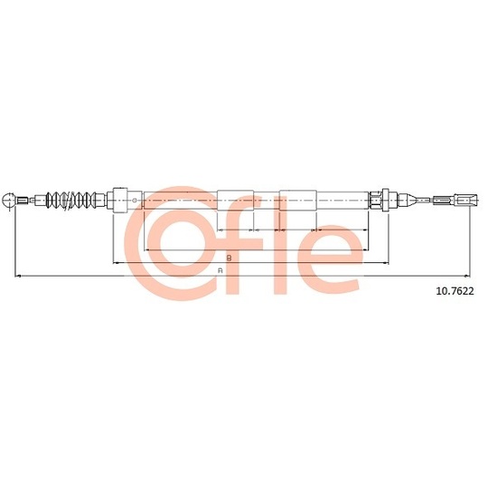 10.7622 - Cable, parking brake 