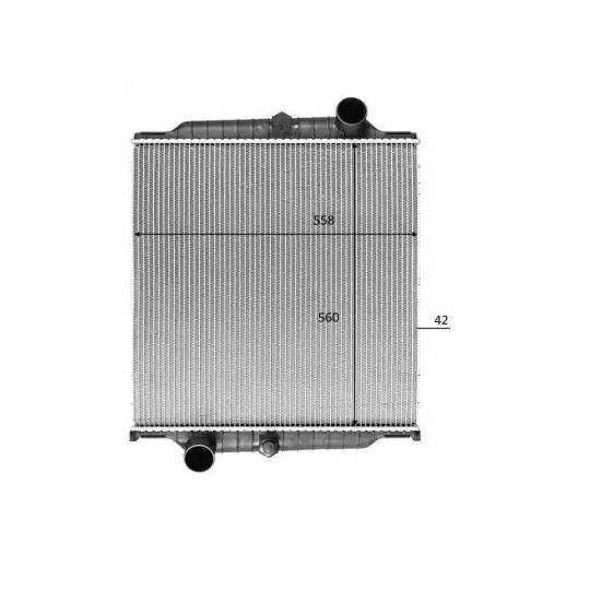 50195 - Radiaator, mootorijahutus 