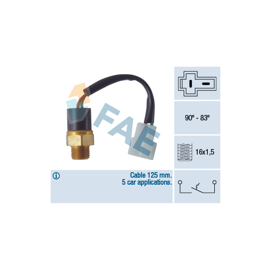 36360 - Temperature Switch, radiator fan 