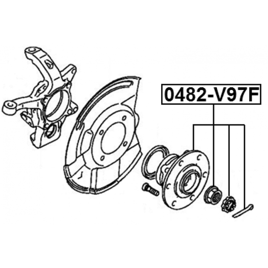 0482-V97F - Wheel hub 