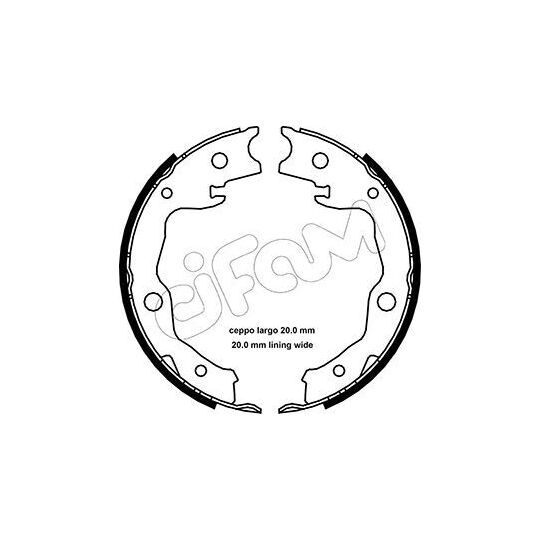 153-450 - Brake Shoe Set, parking brake 