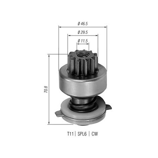 940113020107 - Starter pinion 