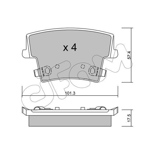 822-718-0 - Brake Pad Set, disc brake 