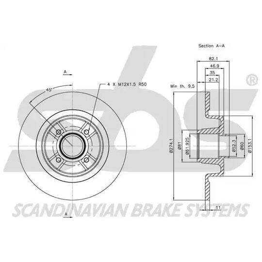1815203935 - Brake Disc 