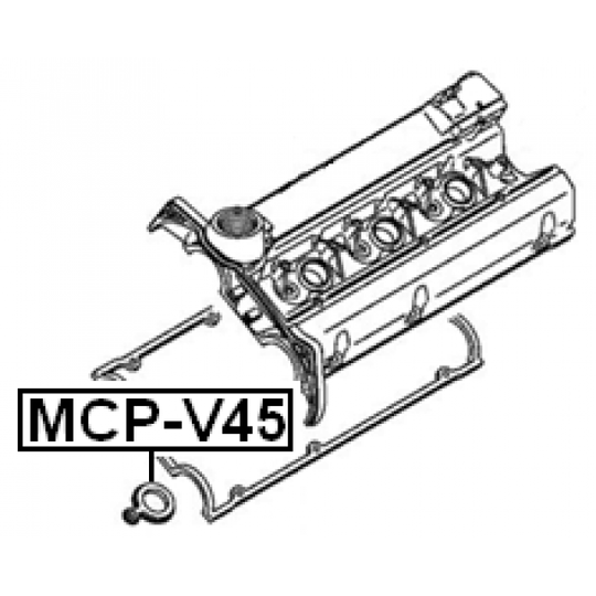 MCP-V45 - Sealing Ring, spark plug shaft 