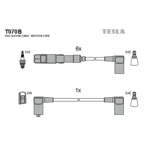 T070B - Süütesüsteemikomplekt 