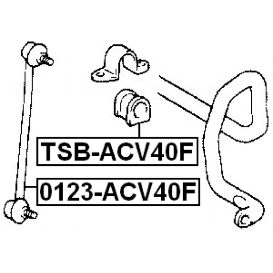 TSB-ACV40F - Kinnitus, stabilisaator 