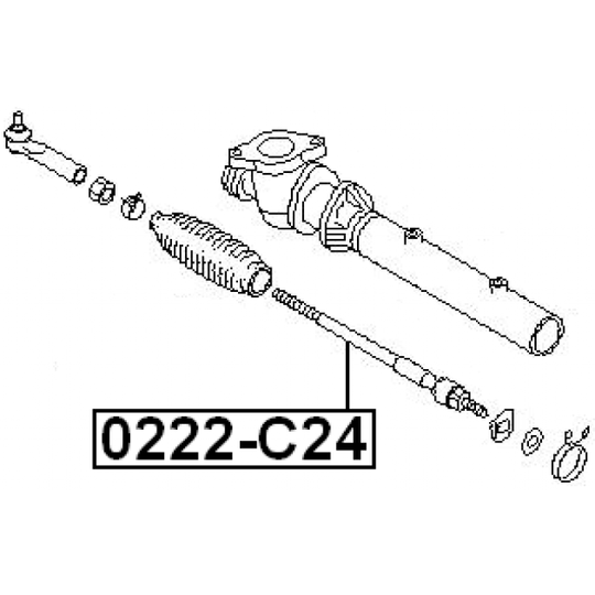 0222-C24 - Tie Rod Axle Joint 