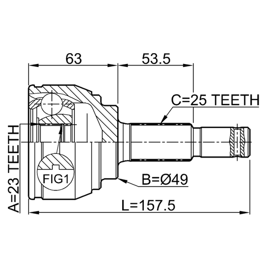 0210-C11 - Joint, drive shaft 