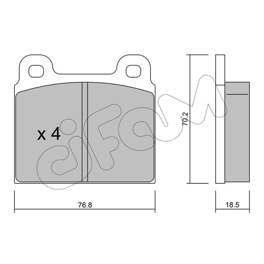 822-078-0 - Brake Pad Set, disc brake 