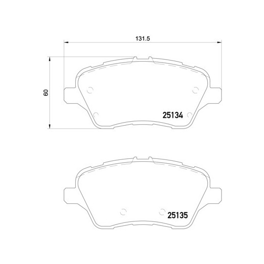 P 24 151 - Brake Pad Set, disc brake 