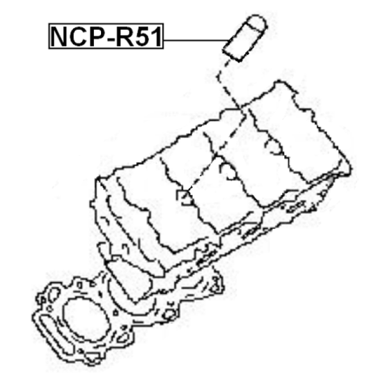 NCP-R51 - Tiivisterengas, tulppaistukka 