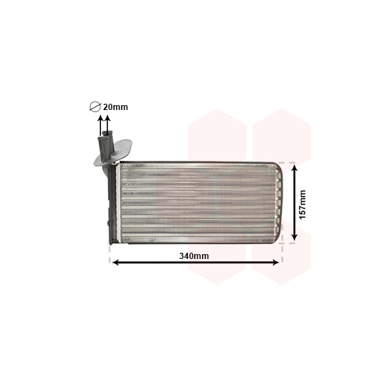 58006097 - Heat Exchanger, interior heating 