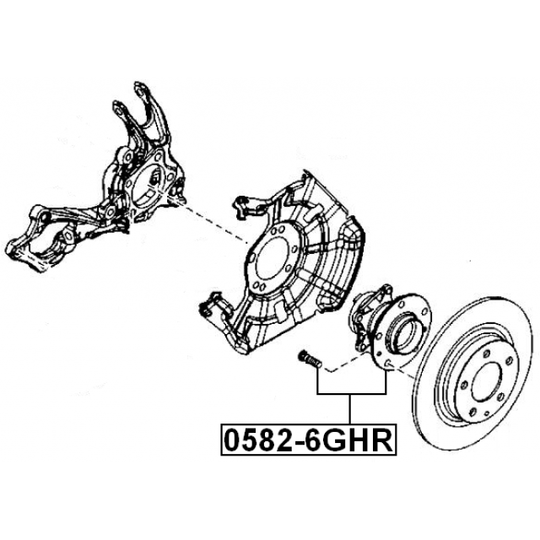 0582-6GHR - Wheel hub 