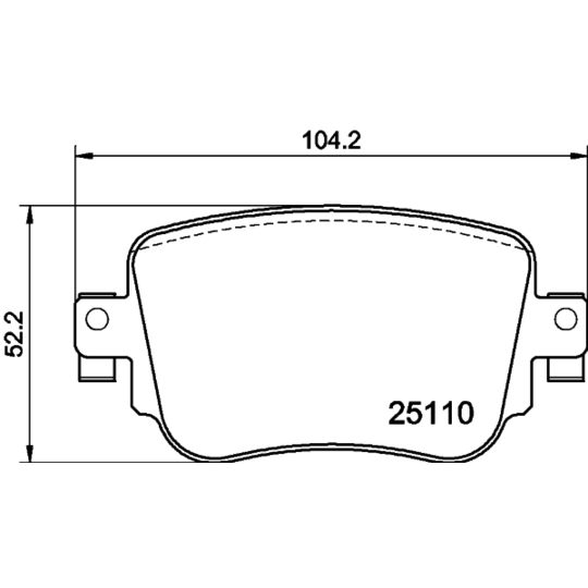 MDB3382 - Brake Pad Set, disc brake 