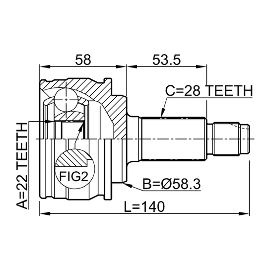 0710-GVJB - Led, drivaxel 