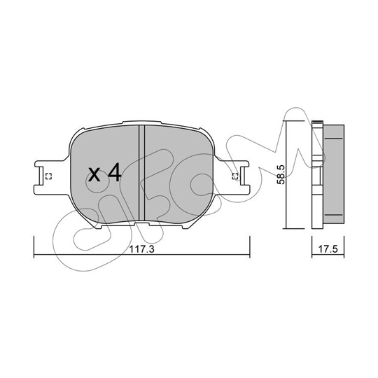 822-614-0 - Brake Pad Set, disc brake 