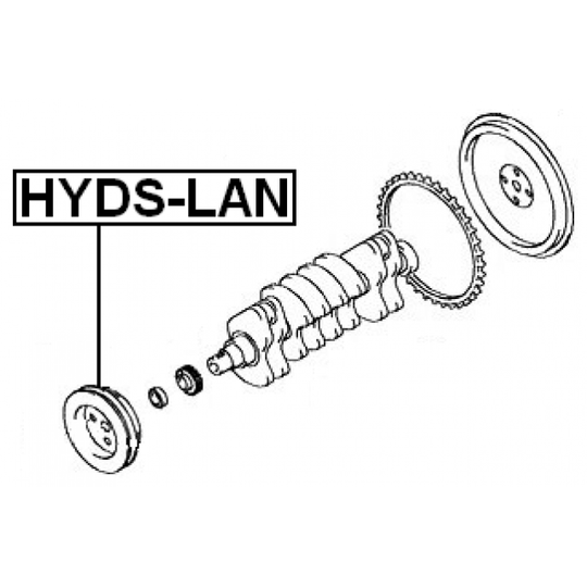 HYDS-LAN - Belt Pulley, crankshaft 