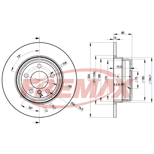 BD-6491 - Brake Disc 