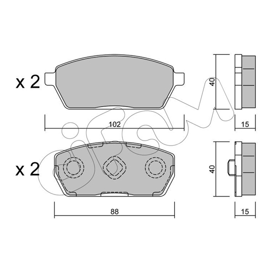 822-438-0 - Brake Pad Set, disc brake 