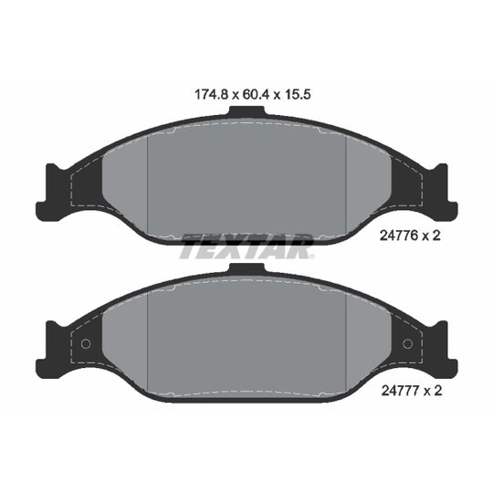 2477601 - Brake Pad Set, disc brake 