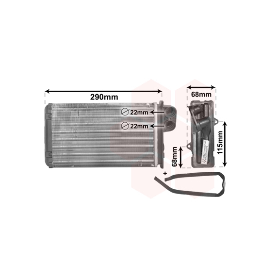 40006100 - Heat Exchanger, interior heating 
