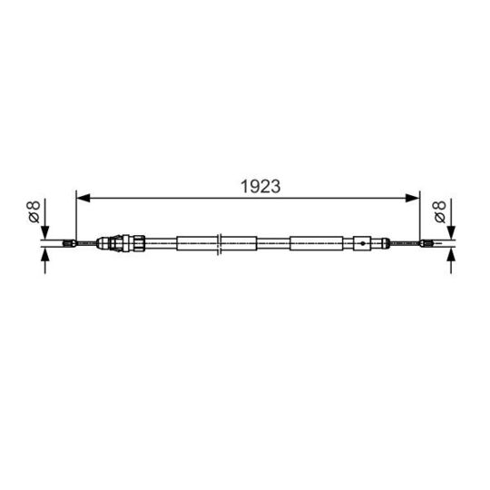 1 987 482 117 - Cable, parking brake 