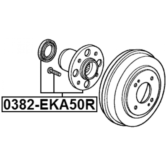 0382-EKA50R - Wheel hub 