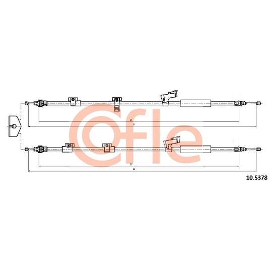 10.5378 - Cable, parking brake 