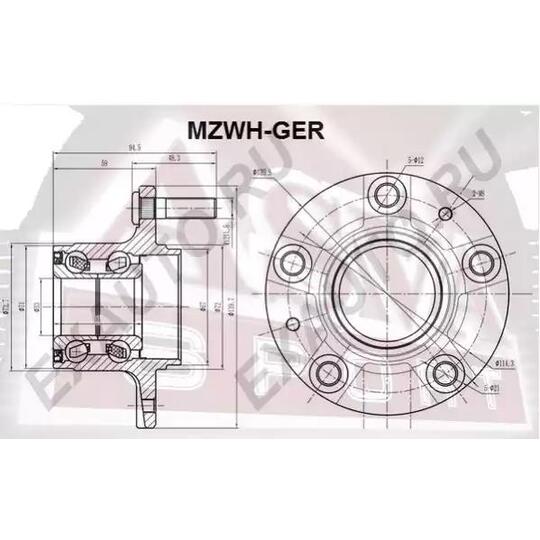 MZWH-GER - Wheel hub 