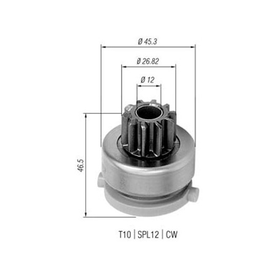 940113020439 - Starter pinion 