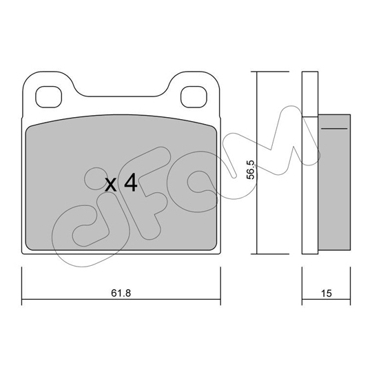 822-003-0 - Brake Pad Set, disc brake 