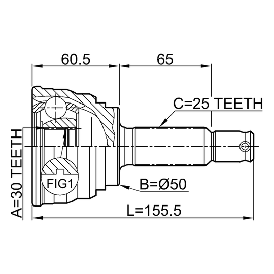 0410-007 - Led, drivaxel 